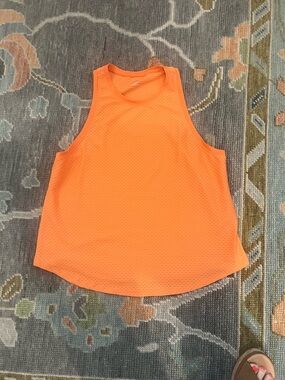 Addison Bay Neon Orange Mesh Tank Top